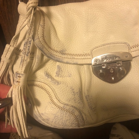 Authentic White Prada shoulder bag - Picture 5 of 6